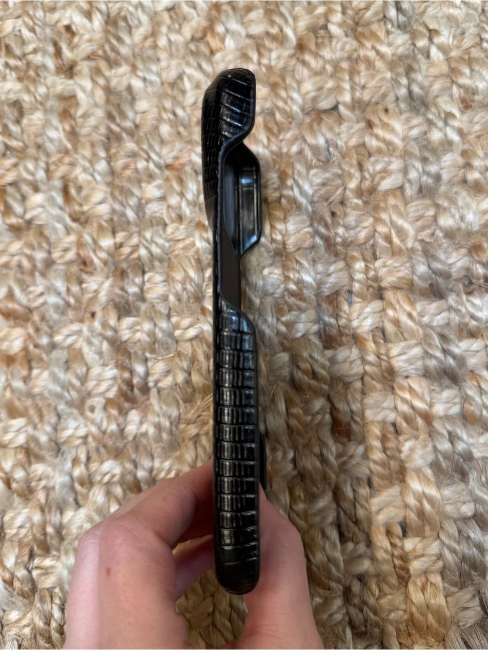 N/A black faux